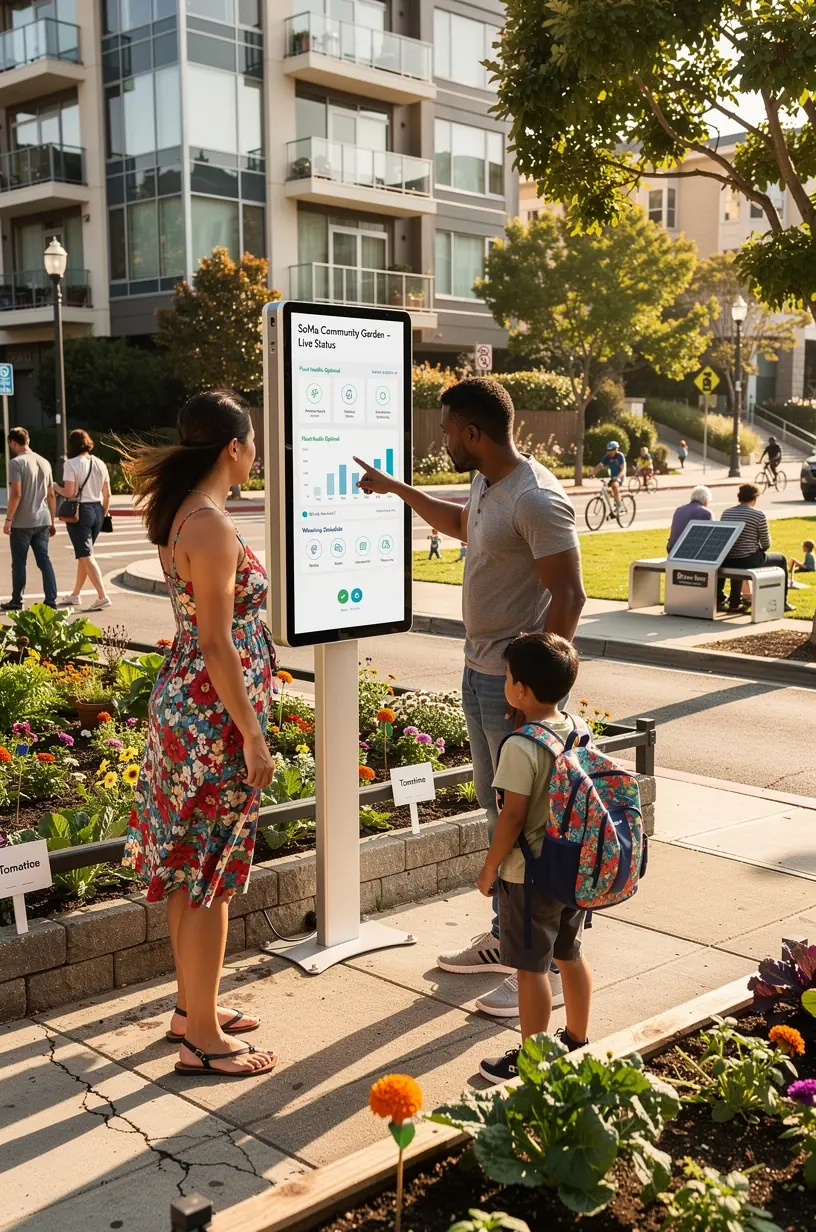 Urban planners discussing data analytics and sustainable infrastructure improvements in a meeting room with city maps.